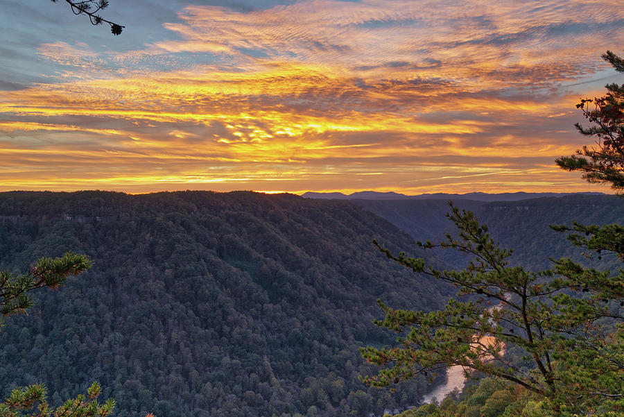 Sunset at New River Gorge Photograph by Keith Jennings - Fine Art America