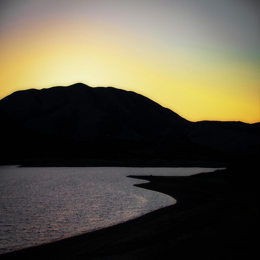 Sunset at Nicasio Reservoir Photograph by Donald Kinney