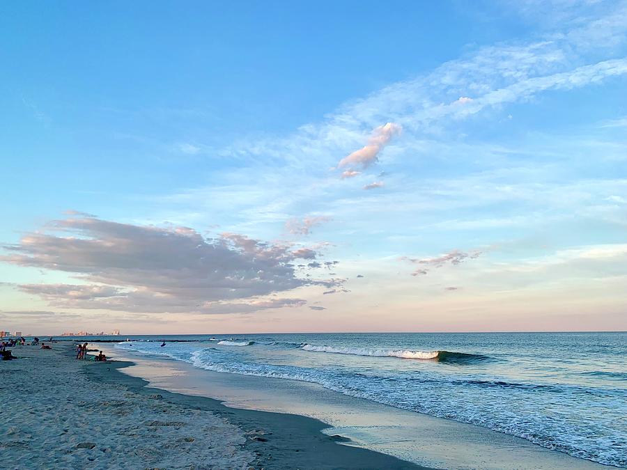 Sunset At Ocean City Beach Photograph by Julie Caron - Fine Art America