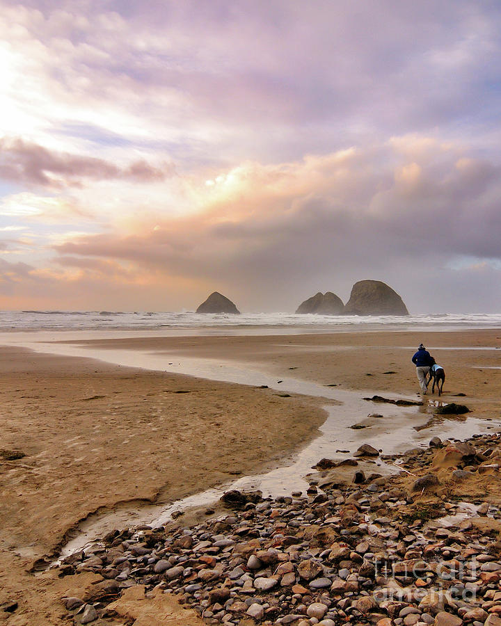 Sunset At Oceanside Oregon Photograph by Jack Andreasen | Fine Art America