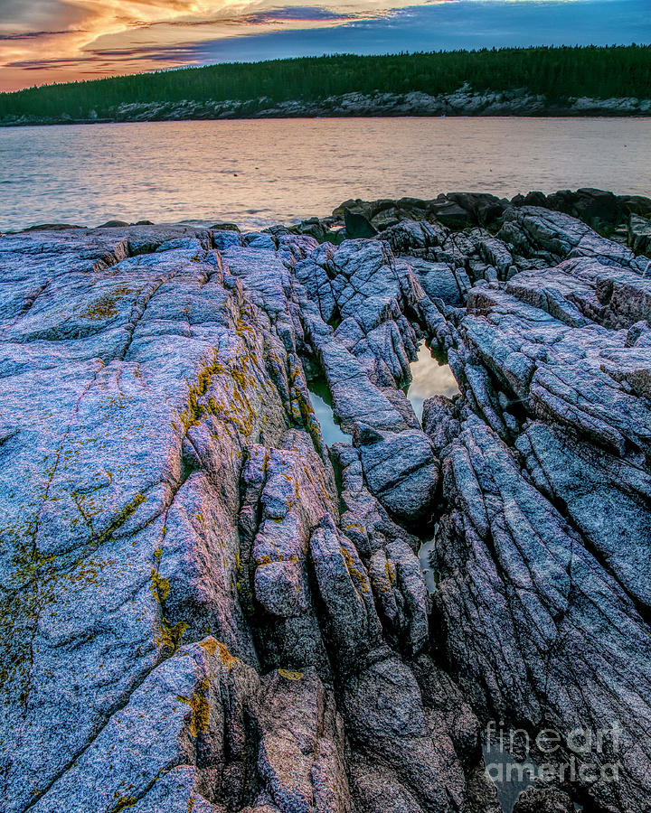 Sunset At Otter Point Acadia Photograph