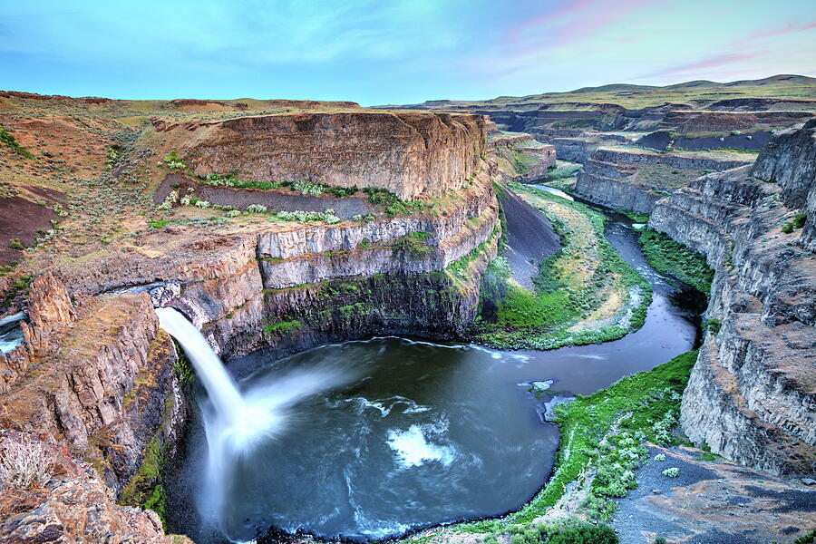 Sunset at Palouse Falls state park, Washington Photograph by Alex ...