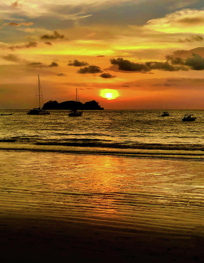 Sunset at Playa Hermosa II Photograph by Stephen Anderson