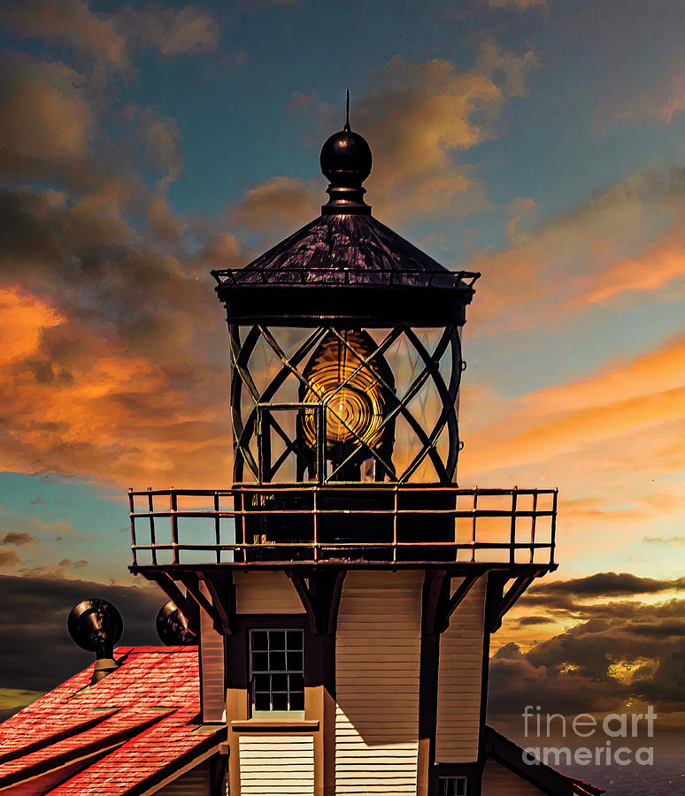 Sunset at Point Cabrillo Light  Photograph by Nick Zelinsky Jr