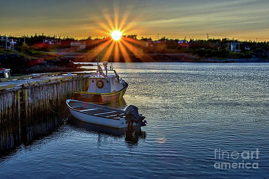 Sunset At Port Union Photograph by Chuck Burdick