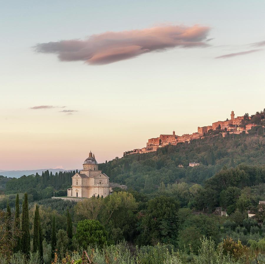  Sunset At San Biago,Montepulciano, Tuscany, Italy Photograph by Sarah Howard