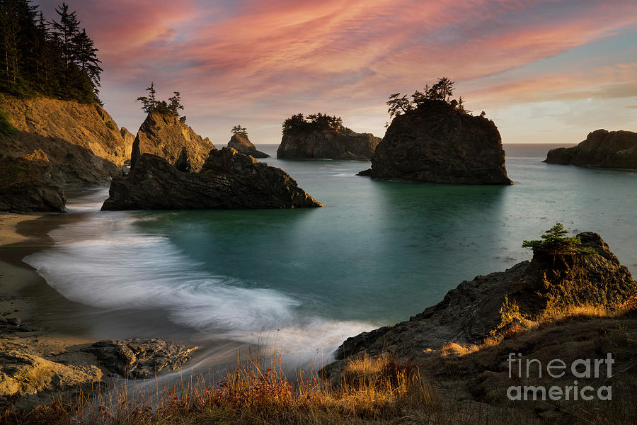 Sunset at Secret Beach Photograph by Keith Kapple