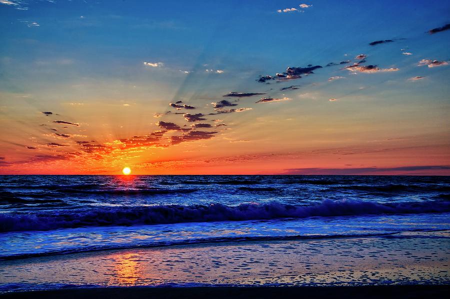 Sunset At St. Pete Beach Photograph by Chuck Burdick