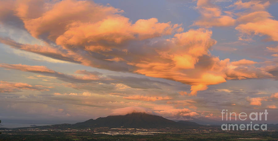 Sunset Over Mount Makiling Photograph