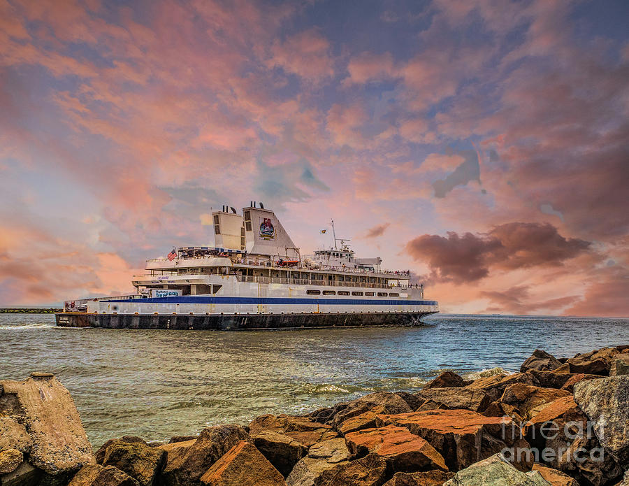 Sunset at the Cape May Ferry Photograph by Nick Zelinsky Jr