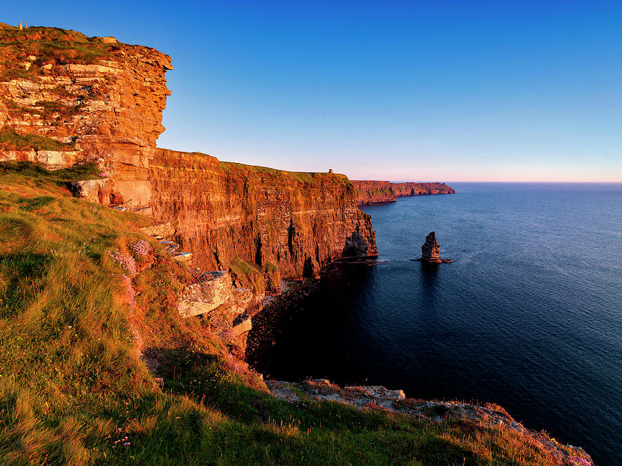 Sunset At The Cliffs Of Moher 2 Photograph By Chris Hill - Fine Art America