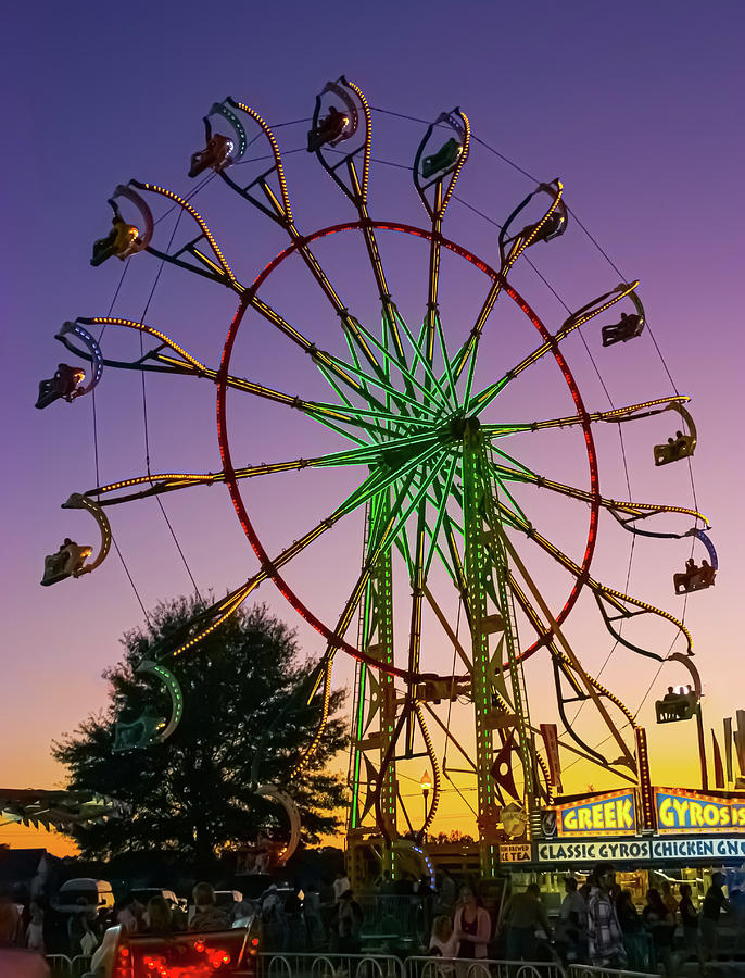 Sunset at the Fair Photograph by Mark Chandler - Fine Art America