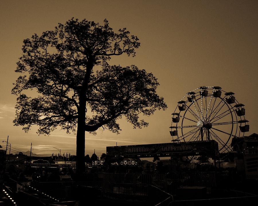 Sunset at the Fairgrounds Photograph by Kevin Craft