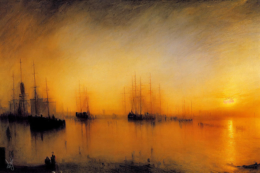 Sunset at the Harbour  Digital Art by Jackson Parrish