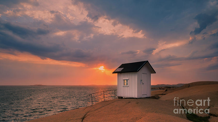 Sunset At The Lighthouse, Sweden Photograph