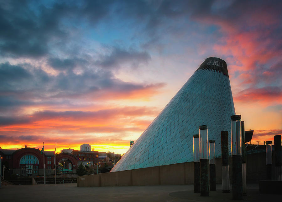 Sunset at the Museum of Glass Photograph by Ryan Manuel