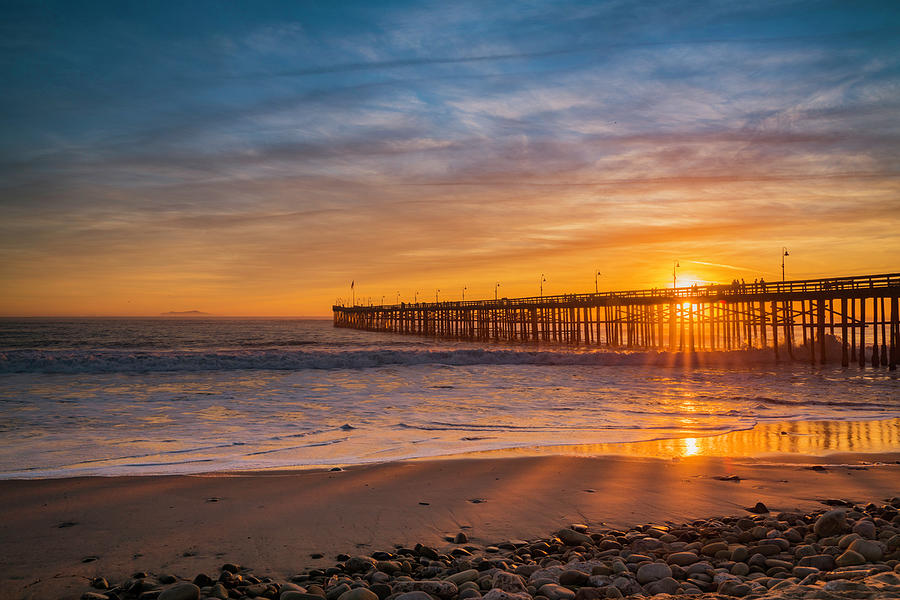 Sunset at the Pier Photograph by Lindsay Thomson