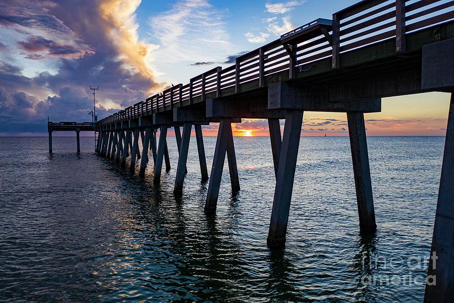Sunset at the Pier Photograph by Nick Kearns