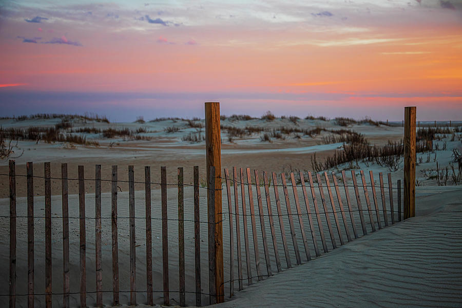 Sunset at the Point - Emerald Isle NC Photograph by Bob Decker