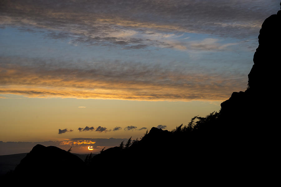 Sunset at The Roaches Photograph by Photos by R A Kearton