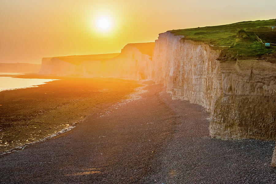 Sunset at the Seven Sisters, East Sussex, UK Photograph by Brian Anderson Sunset at the Seven Sisters, East Sussex, UK Photograph by Brian Anderson