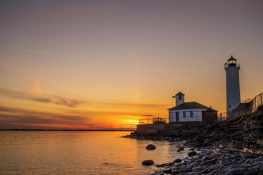 Sunset at Tibbetts Point Photograph by Mark Papke