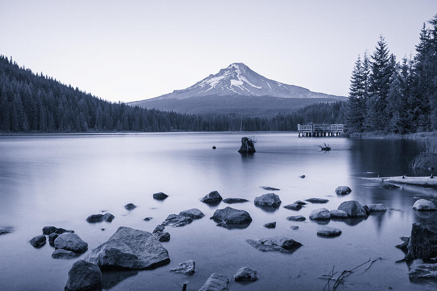 Sunset at Trillium lake Photograph by Kunal Mehra - Fine Art America