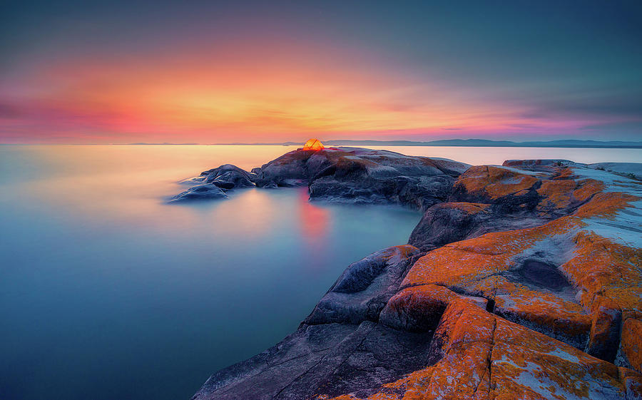 Sunset at WestFox Photograph by Henry w Liu