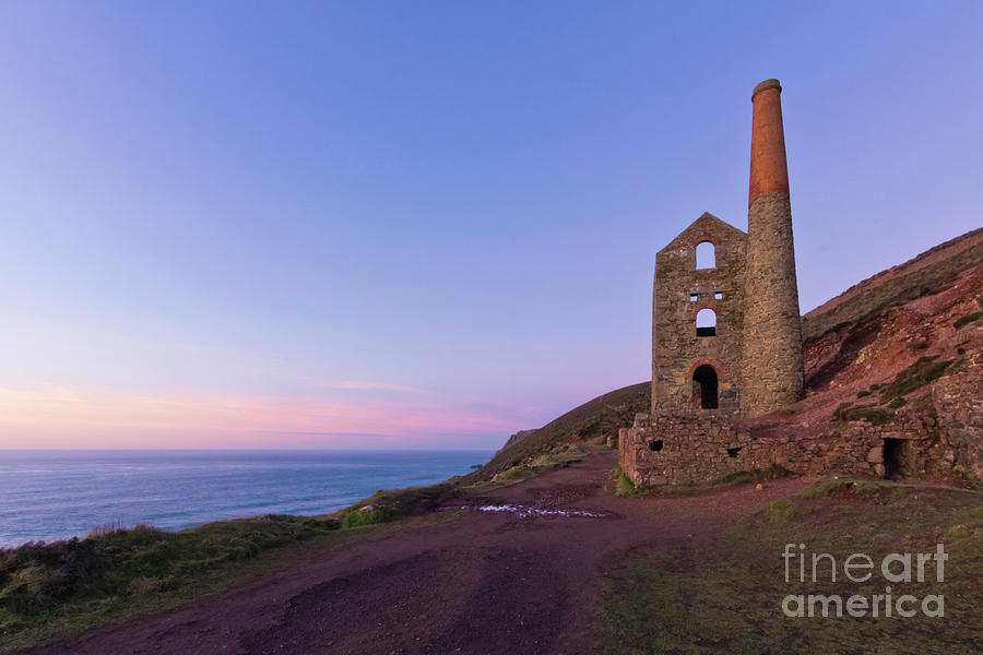 Sunset at Wheal Coates Photograph by Terri Waters