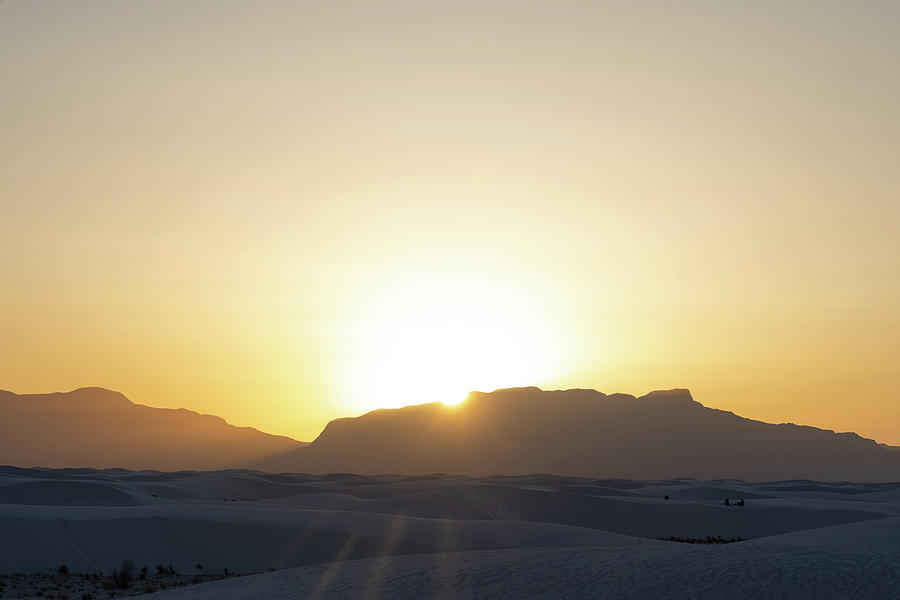 Sunset at White Sands NM 3 Photograph by Elijah Rael
