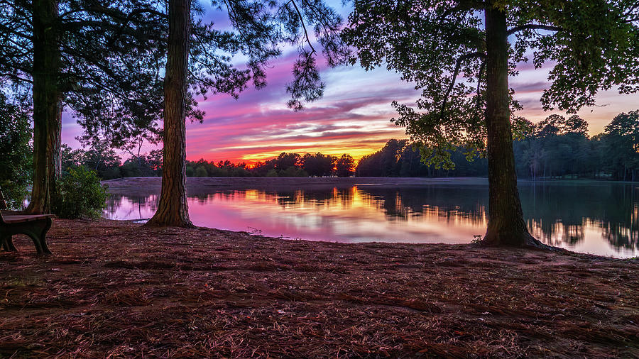 Sunset At Williams Lake Photograph by James Eddy