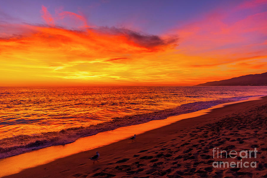 Sunset at Zuma Beach, CA Photograph by Rich Cruse