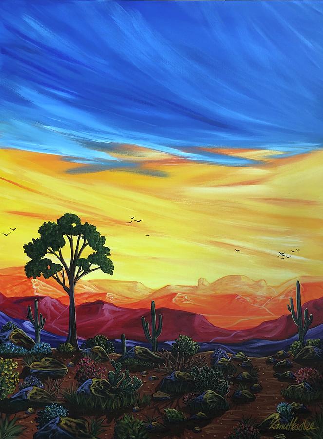 Sunset B Painting by Lance Headlee