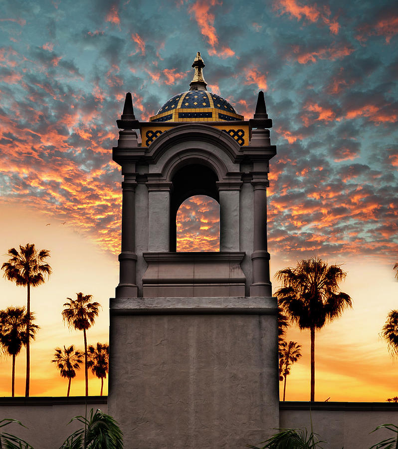 Sunset Balboa Park San Diego Photograph by Larry Butterworth