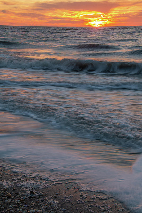 Sunset Beach Cape MayVertical Photograph by Kristia Adams