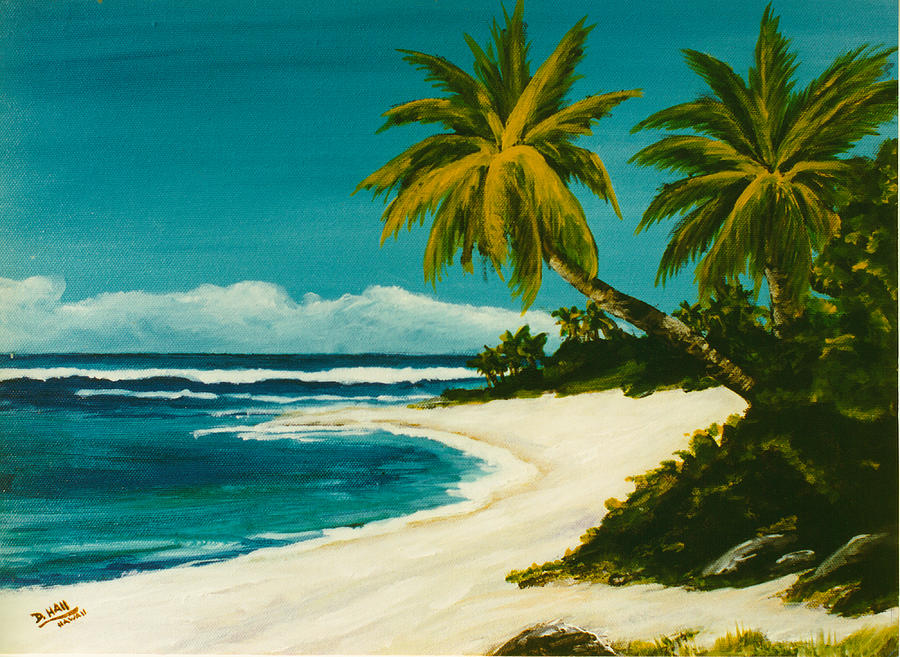 Sunset Beach Hawaiian #113 Painting by Donald K Hall - Fine Art America