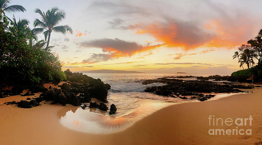 Sunset Beach Makena Hawaii Photograph by Michael Swiet - Fine Art America