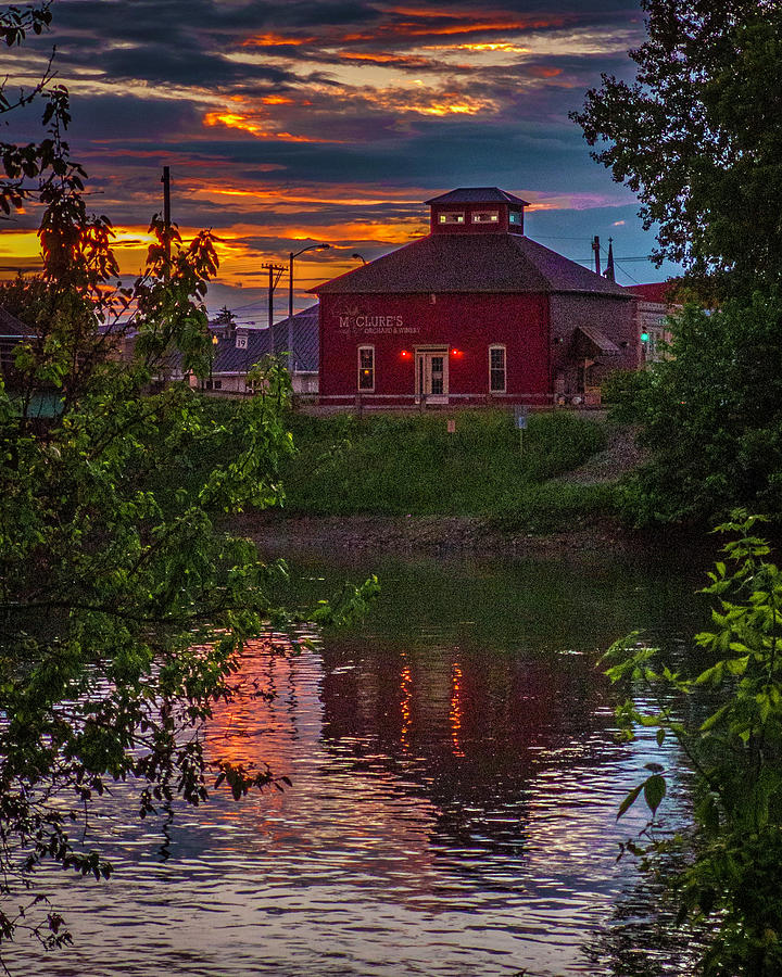 Sunset Behind McClures Tollhouse  Photograph by Danny Mongosa