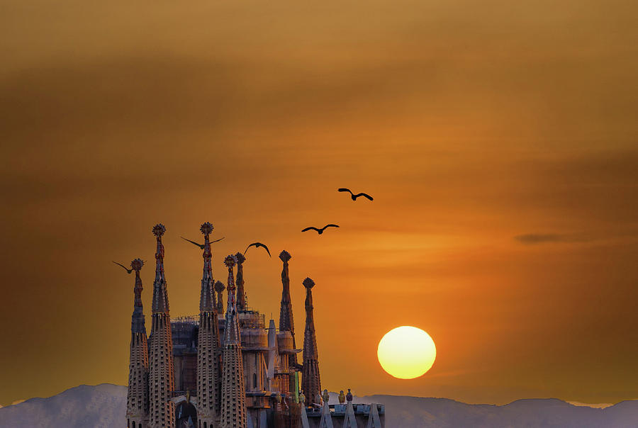 Sunset Behind Sagrada Photograph by Darryl Brooks