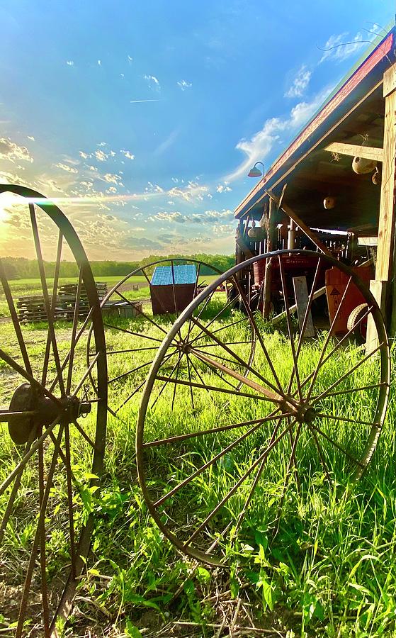 Sunset Behind the Barn Photograph by Stefani Jane Diana - Fine Art America