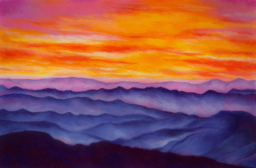 Sunset Blues Painting by Stephen Anderson