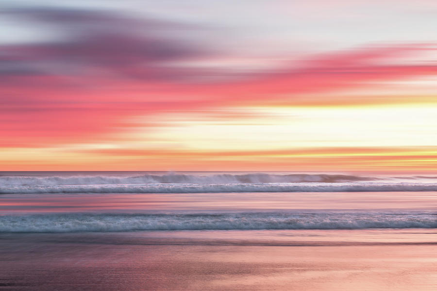 Sunset Blur - Pink Photograph by Patti Deters