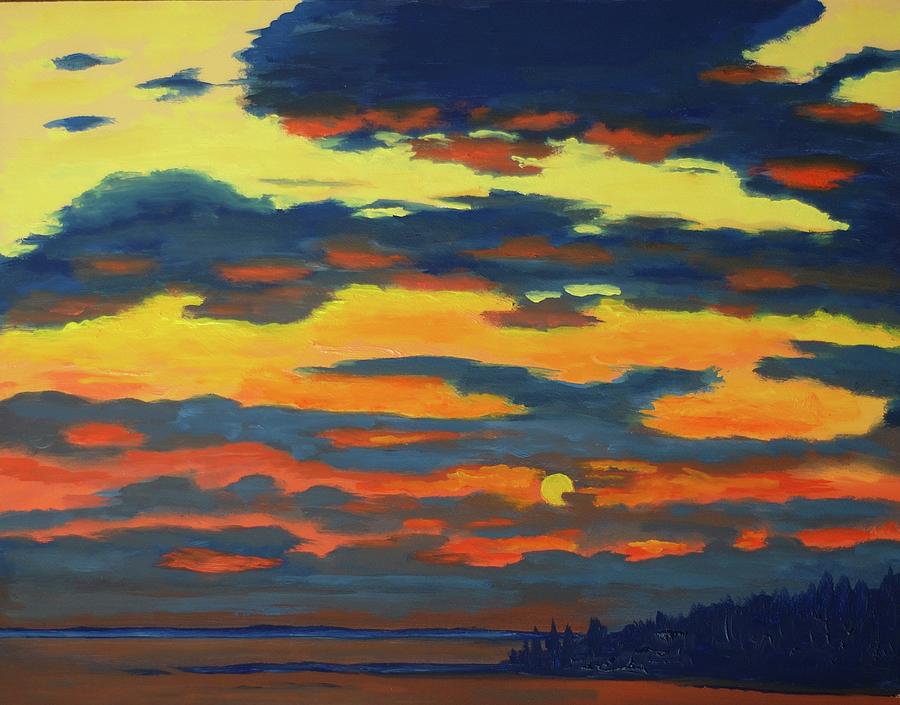 Sunset Bound Painting by John Sweeney