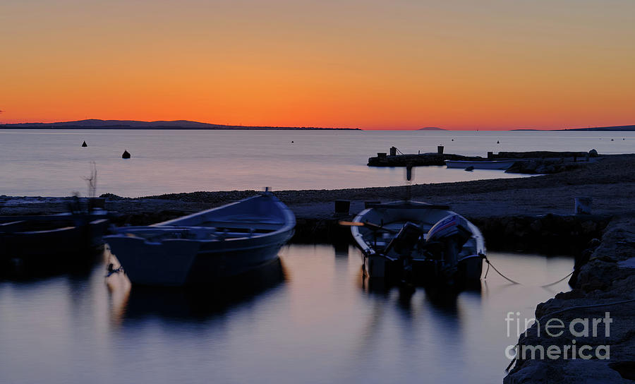 Sunset Calm Adriatic Photograph by Lidija Ivanek - SiLa