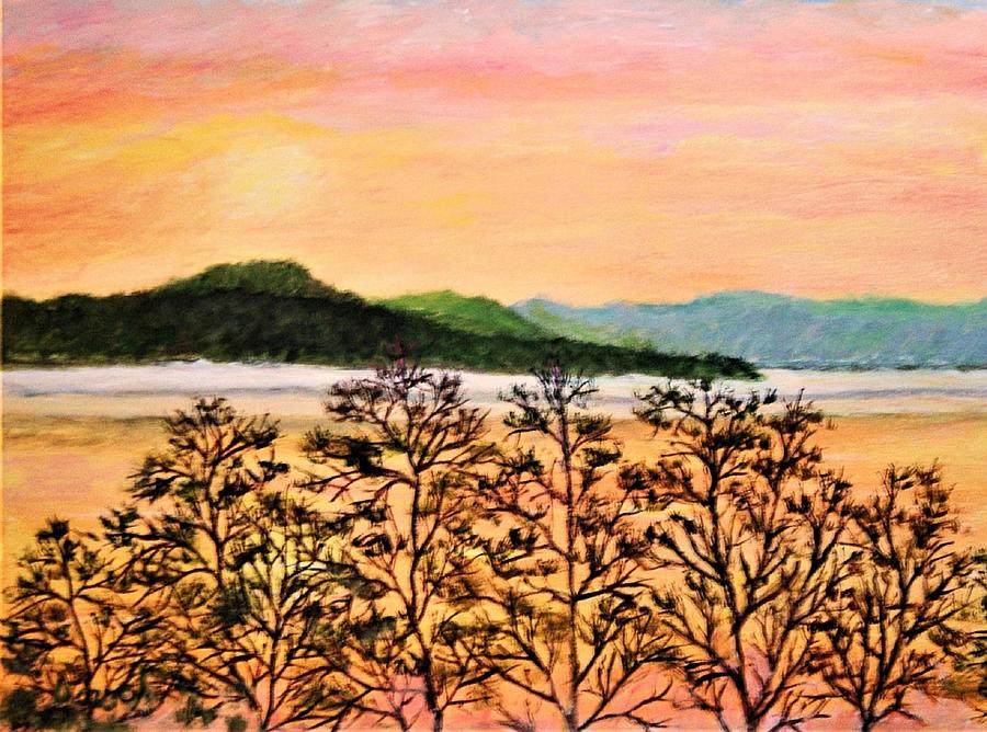 Sunset - Clear Lake Painting by Gregory Dorosh
