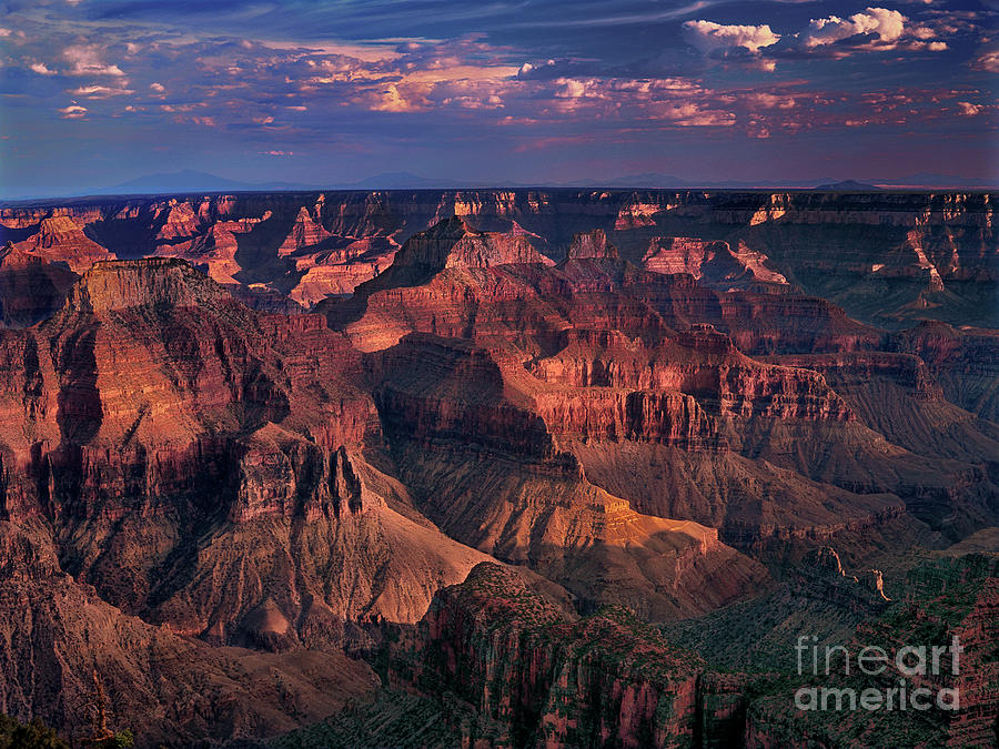 Sunset Clearing Storm North Rim Grand Canyon Np Arizona Photograph by Dave Welling