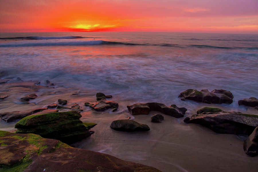 Sunset Cliffs Natural Park Sunset San Diego Rocks Photograph by Scott McGuire