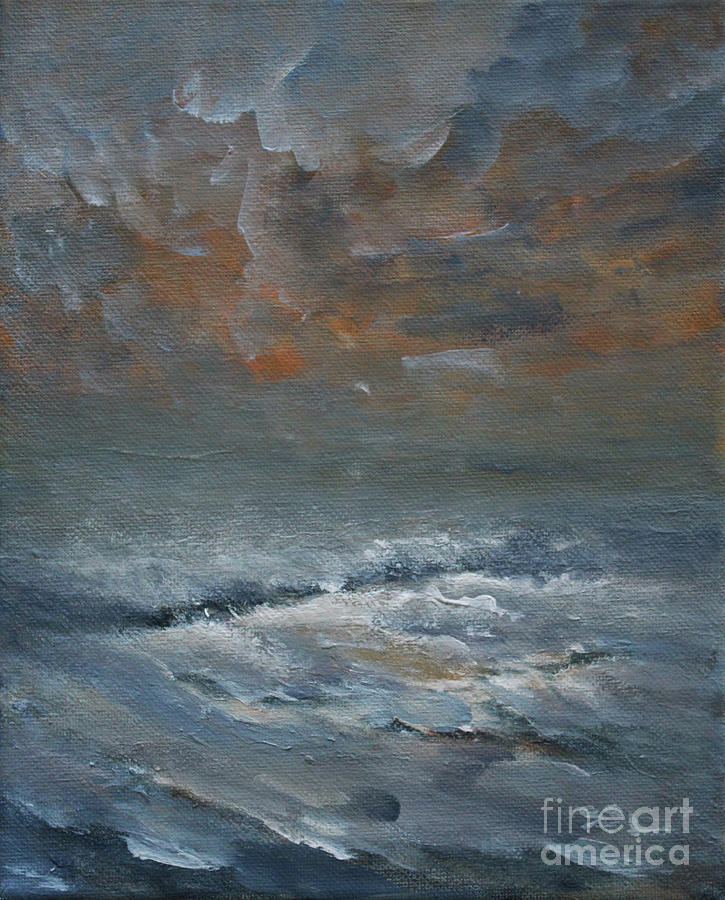 Sunset Clouds Painting by Jane See