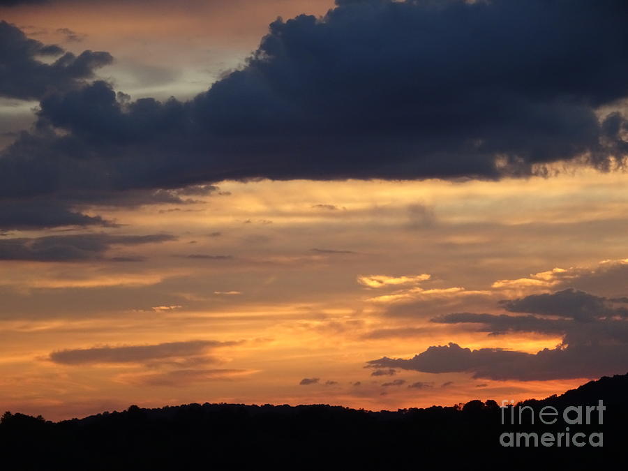Sunset Clouds Sky Photograph
