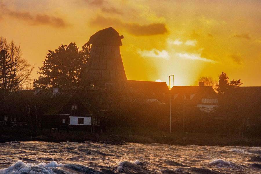 Sunset Photograph - Sunset coast Mill by Kim Lessel